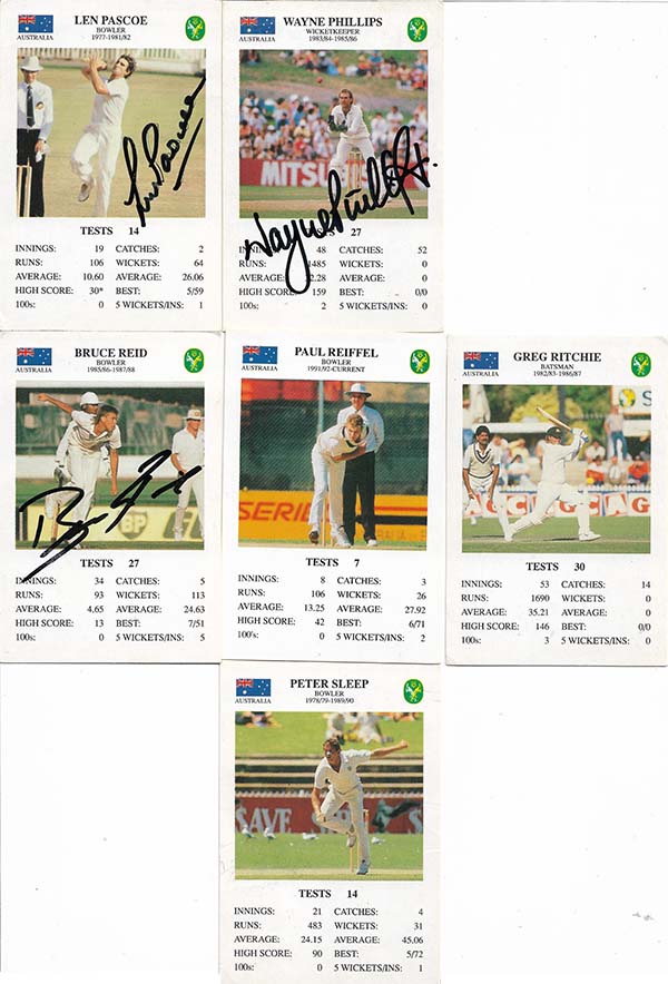 Spears 1993-94 Test Match Card Game